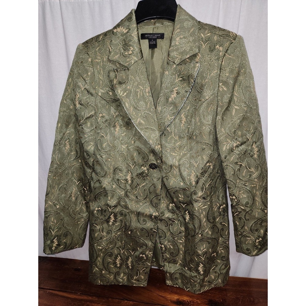 Blazer August‎ Silk Ladies Green